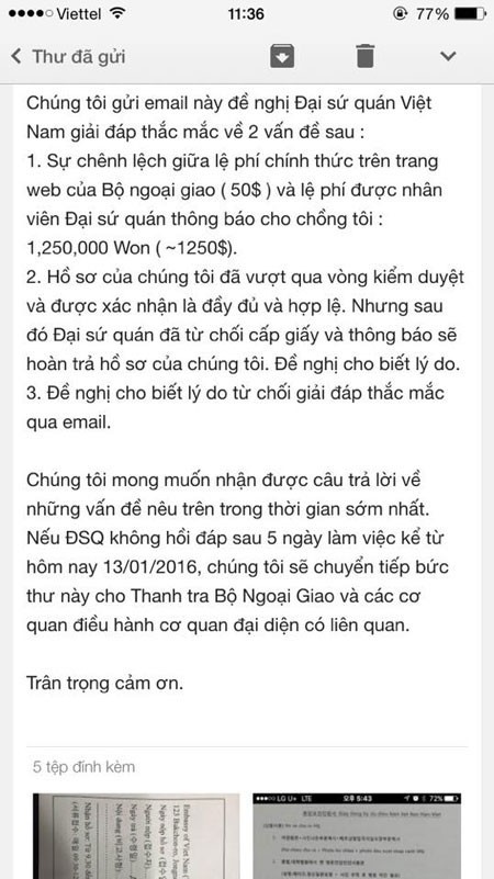 ĐSQ VN tại Hàn Quốc thông báo phí đăng ký kết hôn chênh 1000 USD? - ảnh 2