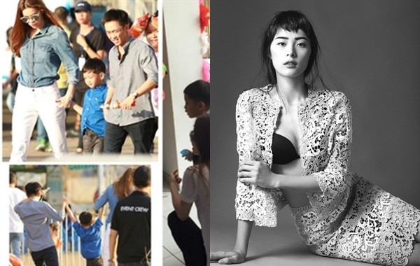 Hạ Vi 'táo bạo' khoe vòng một gợi cảm khi Cường Đô la bên Hà Hồ - ảnh 1