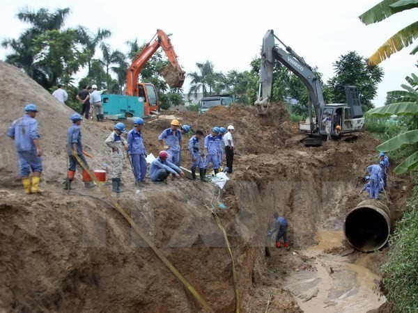 Hà Nội: Đường ống Sông Đà lại gặp sự cố lần thứ 20 - ảnh 1