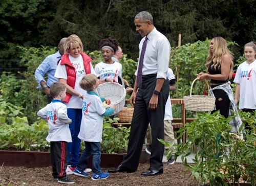 Bà Hillary hứa sẽ chăm sóc vườn rau của nhà Obama nếu đắc cử - ảnh 5