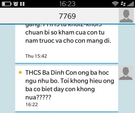 Bắt được thủ phạm nhắn tin cho phụ huynh “con ông bà học ngu như bò” - ảnh 1