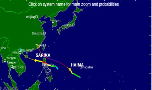 Bão Sarika hướng Quảng Ninh - Nam Định - ảnh 1