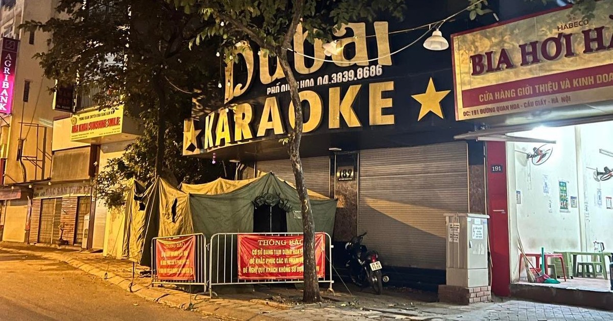 Đề xuất thu hồi giấy phép quán karaoke Dubai 189 Quan Hoa vì cố tình vi phạ