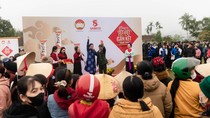 Người dân Nghệ An thích thú với hoạt động hát dân ca ví giặm tại sự kiện cộng đồng Chung vị tết Việt của SABECO.