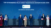 GE Vernova được vinh danh trong “Top 10 Doanh nghiệp tiên phong chuyển đổi xanh 2025 - 2026” tại Giải thưởng Rồng Vàng