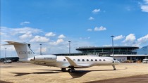 “Dinh thự bay” Gulfstream G700 xuất hiện tại sân bay Phù Cát.
