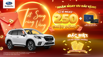 Mua xe Subaru đầu năm 2024, nhận lì xì lên đến hơn 400 triệu đồng và cơ hội trúng 1 cây vàng