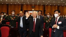 Tổng Bí thư, Chủ tịch nước Nguyễn Phú Trọng chủ trì Hội nghị Tổng kết công tác phòng, chống tham nhũng giai đoạn 2013-2020. (Ảnh: TTXVN(
