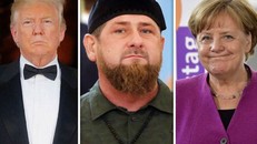 Lãnh đạo Chechnya cảnh báo Tổng thống Mỹ Donald Trump và Thủ tướng Đức Angela Merkel sẽ "bị bắt ngay lập tức" nếu họ đến Chechnya. Ảnh: Express