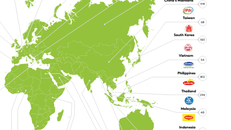 Bản đồ các Thương hiệu số 1 trên Thế giới