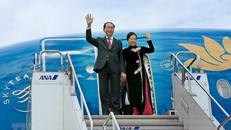 Hình ảnh Chủ tịch nước và phu nhân thăm cấp nhà nước tới Nhật Bản