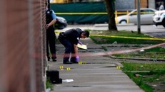 Hiện trường xả súng tại Chicago, Mỹ. Ảnh: Getty