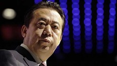 Chủ tịch Interpol Mạnh Hoành Vĩ phát biểu tại Singapore ngày 4/7/2017. Ảnh: AP.