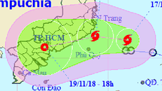 Bão Toraji hướng vào Nam Bộ