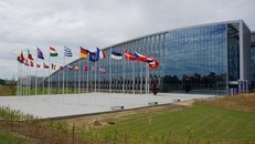 Trụ sở NATO ở Brussels. Ảnh: AFP.