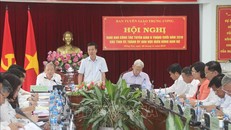 Đồng chí Võ Văn Thưởng, Trưởng Ban Tuyên giáo Trung ương phát biểu chỉ đạo tại buổi làm việc.