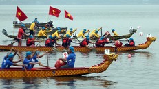 Rộn rã lễ hội Bơi chải thuyền rồng Hà Nội mở rộng 2019
