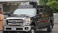 Chiếc Roadrunner lần đầu xuất hiện ở Việt Nam để hộ tống Tổng thống Trump. Ảnh: Quyết Thắng