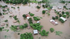 Bão Idai gây ngập lụt nghiêm trọng ở nhiều tỉnh miền Trung Mozambique. (Ảnh: Đình Lượng/TTXVN)