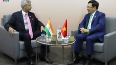 Phó Thủ tướng, Bộ trưởng Ngoại giao Phạm Bình Minh và Bộ trưởng Ngoại giao Ấn Độ S.Jaishankar