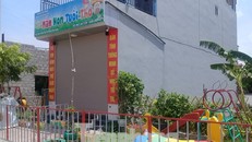 Cơ sở mầm non Tuổi Thơ bị đóng của, tạm đình chỉ để đợi giải quyết vụ việc - Ảnh: Hoàng Long