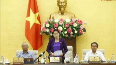 Chủ tịch Quốc hội Nguyễn Thị Kim Ngân phát biểu bế mạc. Ảnh: Văn Điệp/TTXVN