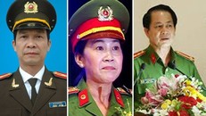3 Phó Giám đốc Công an tỉnh Đồng Nai bị Bộ Công an kỷ luật. Ảnh: từ trái sang: đại tá Lý Quang Dũng, đại tá Trần Thị Ngọc Thuận và đại tá Nguyễn Văn Kim (nguồn: Tuổi trẻ TPHCM)