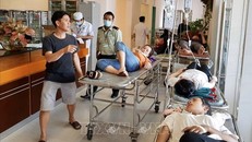 Công nhân Công ty TNHH Ấn Độ Dương, Cần Thơ nhập viện điều trị tại Bệnh viện Đa khoa Trung tâm An Giang.