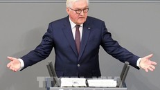 Tổng thống Đức Frank-Walter Steinmeier phát biểu tại một sự kiện ở Berlin. Ảnh: AFP/TTXVN