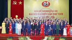 Ban Chấp hành Đảng bộ thành phố Hà Nội khóa XVII gồm 71 đồng chí. Ảnh: Nhan Sáng/TTXVN