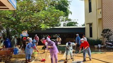 Công tác khắc phục hậu quả mưa lũ được các nhà trường tại Quảng Bình khẩn trương thực hiện.