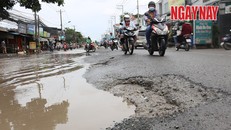 Đường Lương Định Của – Cửa vào trung tâm thành phố đang bị hư hại nghiêm trọng