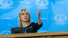 Người phát ngôn Bộ Ngoại giao Nga Maria Zakharova trong cuộc họp báo tại thủ đô Moskva. (Ảnh: THX/TTXVN)