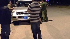 Công an có mặt tại hiện trường xảy ra vụ tạt axit. 