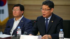 Bộ trưởng Thống nhất Hàn Quốc Kim Yeon-chul phát biểu. (Nguồn: upi.com)