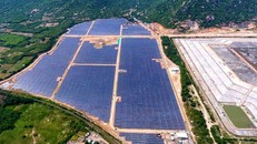  Nhà máy điện mặt trời Vĩnh Tân 2 là dự án thứ 17 tại Bình Thuận vận hành thương mại. Ảnh: Nguyễn Dương.