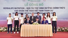 Nghi thức ký kết tài trợ giữa VOC - VPA và Herbalife Việt Nam
