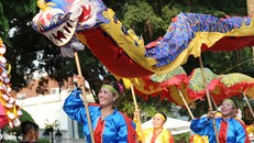 Liên hoan múa Rồng Hà Nội 2019 đánh dấu lần thứ 5 được tổ chức với quy mô lớn, rộng khắp toàn Hà Nội. Ảnh: Lê Phú/Báo Tin tức