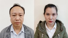 Bị can Nguyễn Đức Toàn; bị can Trần Thị Thanh Tâm. (Ảnh: Bộ Công an)