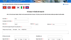 Mẫu tờ khai y tế bắt buộc đối với mọi hành khách nhập cảnh vào Việt nam kể từ ngày 7/3/2020.