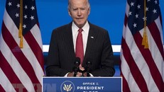 Ông Joe Biden phát biểu tại Wilmington, Delaware, Mỹ. (Ảnh: AFP/TTXVN)