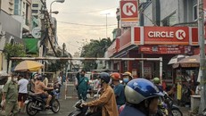 Một trong những khu vực bị phong tỏa liên quan đến các ca mắc ở Tân Sơn Nhất.