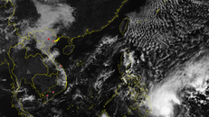 Dự báo khi đi vào Biển Đông, bão Dujuan ở khoảng cấp 7-8. Ảnh: KTTVQG
