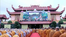 Quang cảnh Đại lễ Phật đản Phật lịch 2566 - dương lịch 2022 tại Thành phố Hồ Chí Minh.