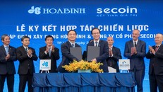 Chiều ngày 24/06/2022, Tập đoàn Xây dựng Hòa Bình và Công ty Cổ phần Secoin đã ký kết hợp tác chiến lược.