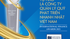 BVF vinh dự được bình chọn là Công ty Quản lý Quỹ phát triển nhanh nhất Việt Nam 2021