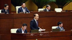 Chủ nhiệm Ủy ban Pháp luật của Quốc hội Hoàng Thanh Tùng giải trình, làm rõ một số vấn đề đại biểu Quốc hội nêu. 