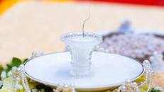 “Xá lợi tóc Đức Phật”. Ảnh Fanpage Chùa Ba Vàng.