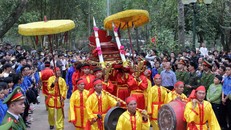 Lễ hội đền Sóc ở xã Phù Linh, huyện Sóc Sơn, TP Hà Nội là một trong những lễ hội lớn ở nước ta. (Ảnh minh hoạ)