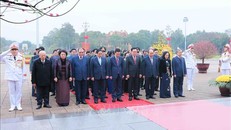 Lãnh đạo Đảng, Nhà nước vào Lăng viếng Chủ tịch Hồ Chí Minh nhân dịp Tết Giáp Thìn